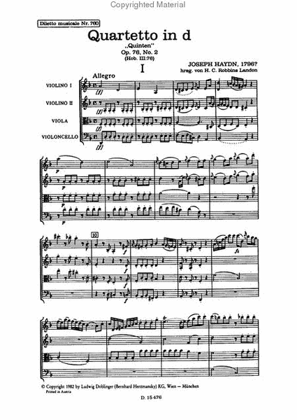 Streichquartett d-moll op. 76/2