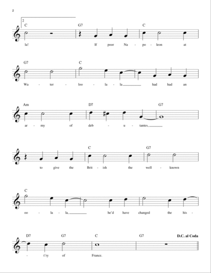 Give Him The Oo-La-La Piano scores gallery preview page 2