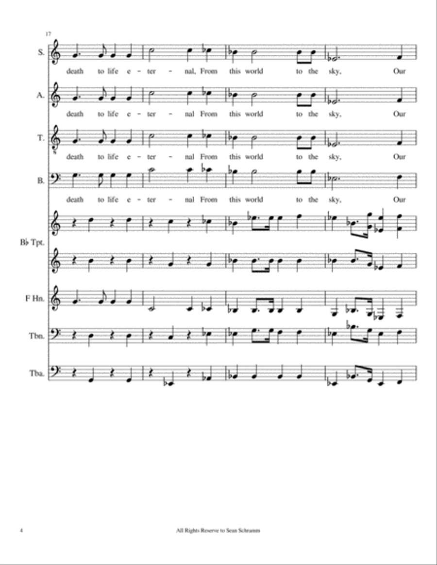 The Day of Resurrection 4-Part scores gallery preview page 4