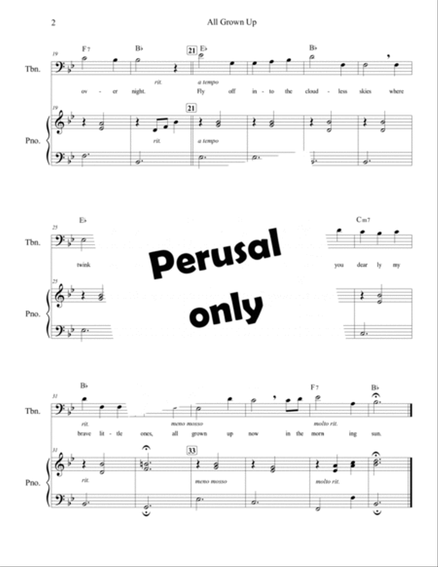 All Grown Up Easy Piano scores gallery preview page 3