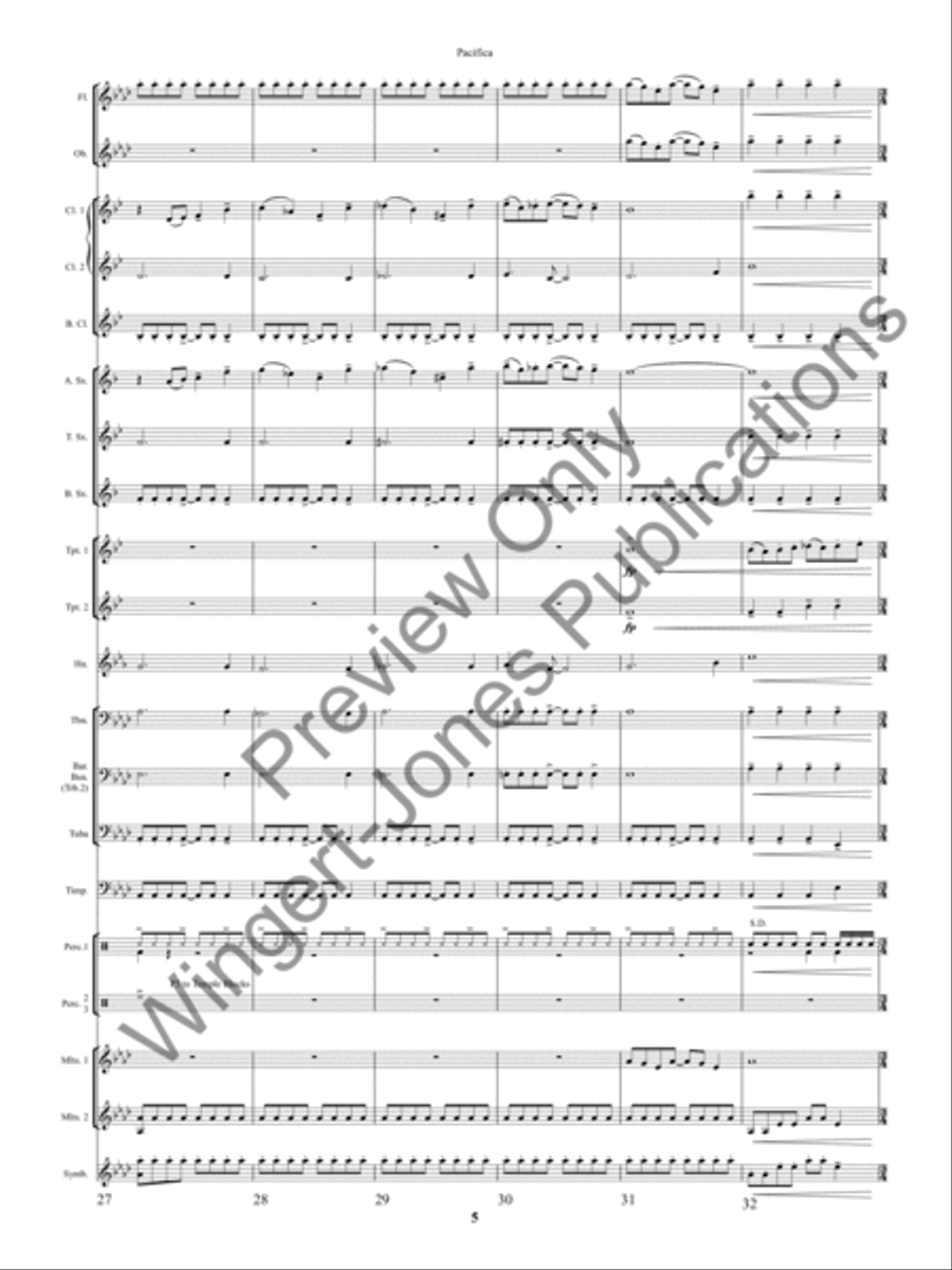 Pacifica Concert Band scores gallery preview page 8