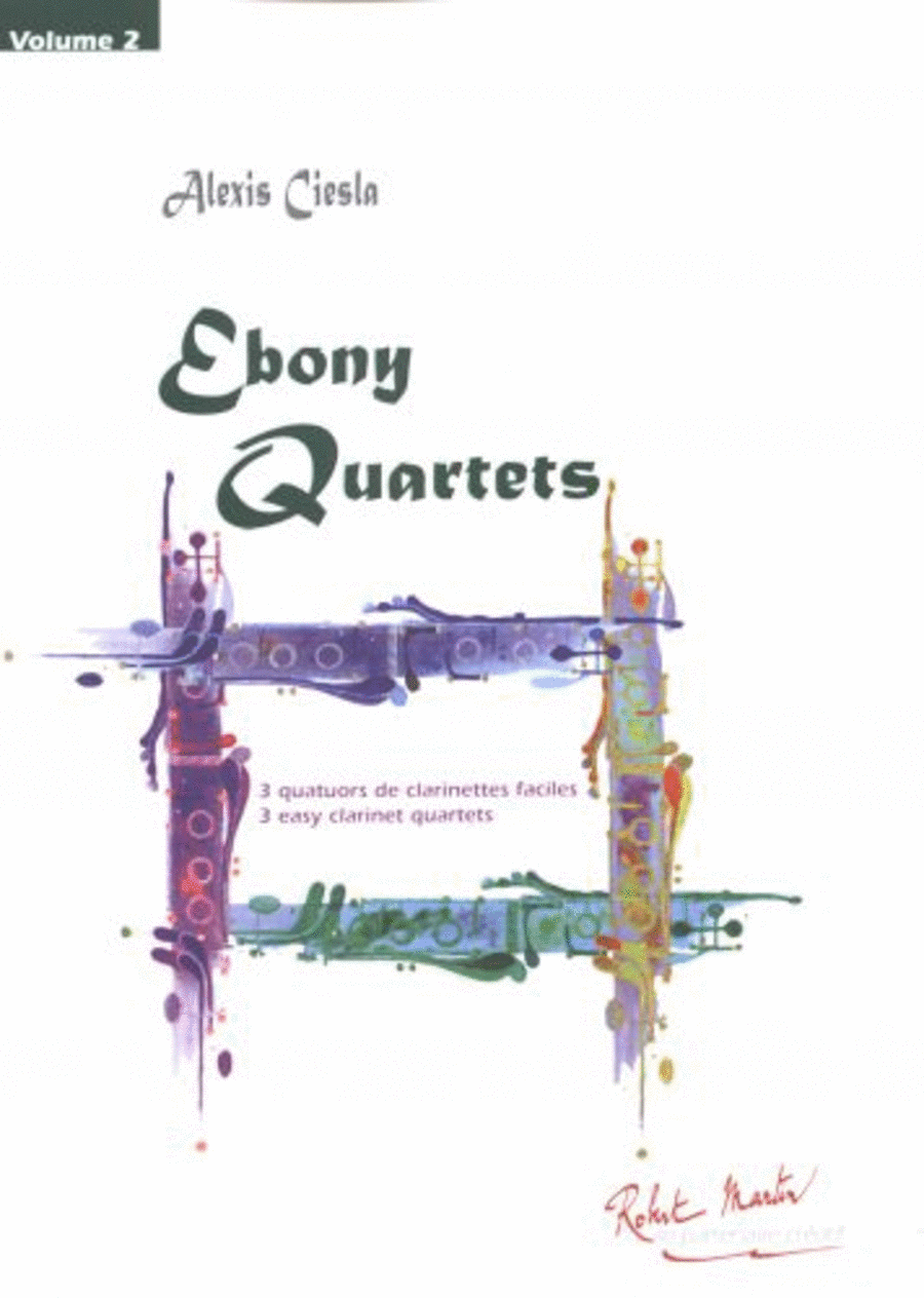 Ebony quartets Vol.2 pour quatuor de clarinettes Clarinet Quartet scores gallery preview page 1