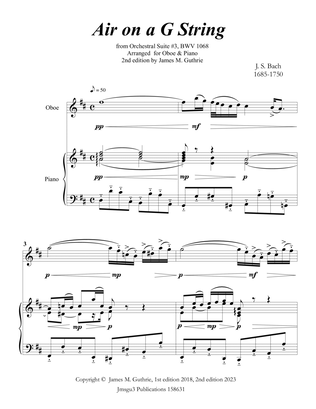 Bach: Air on a G String for Oboe & Piano