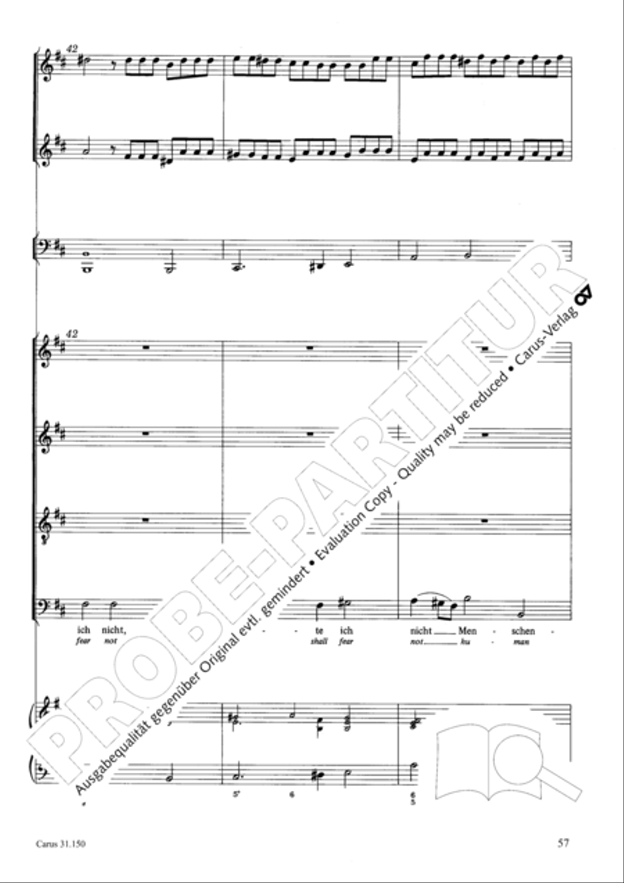 O my Lord, I long for thee (Nach dir, Herr, verlanget mich) 4-Part scores gallery preview page 60