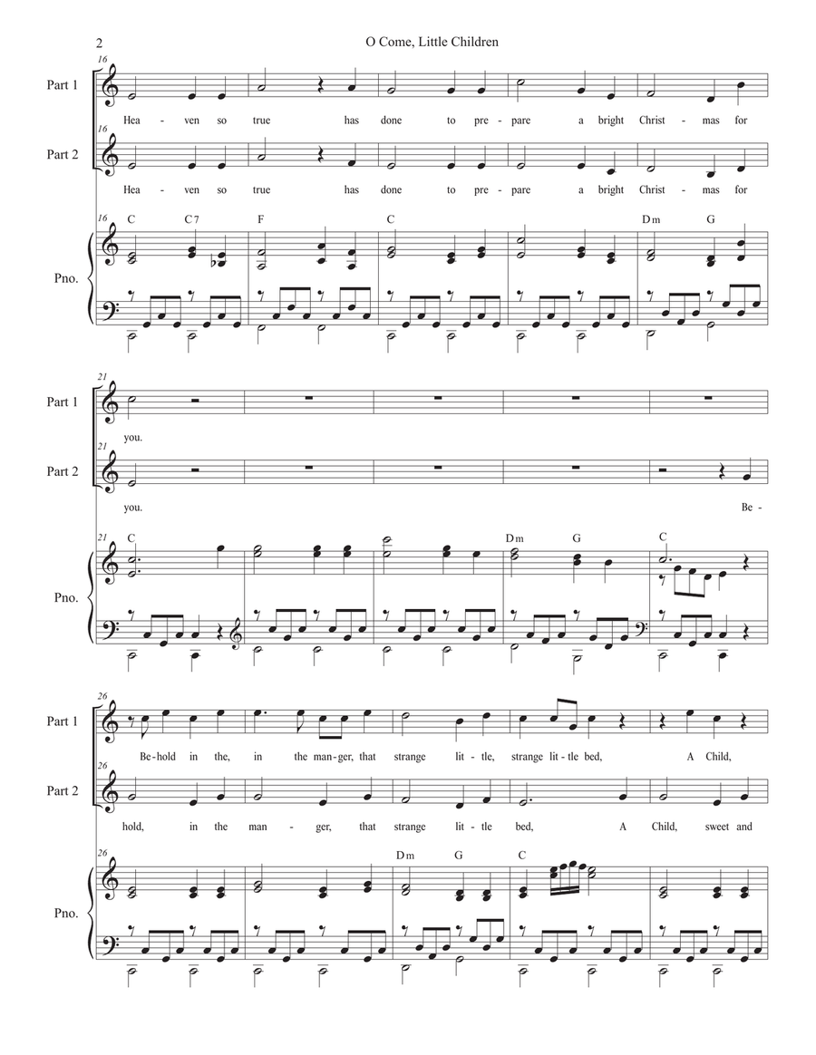 O Come, Little Children (with 