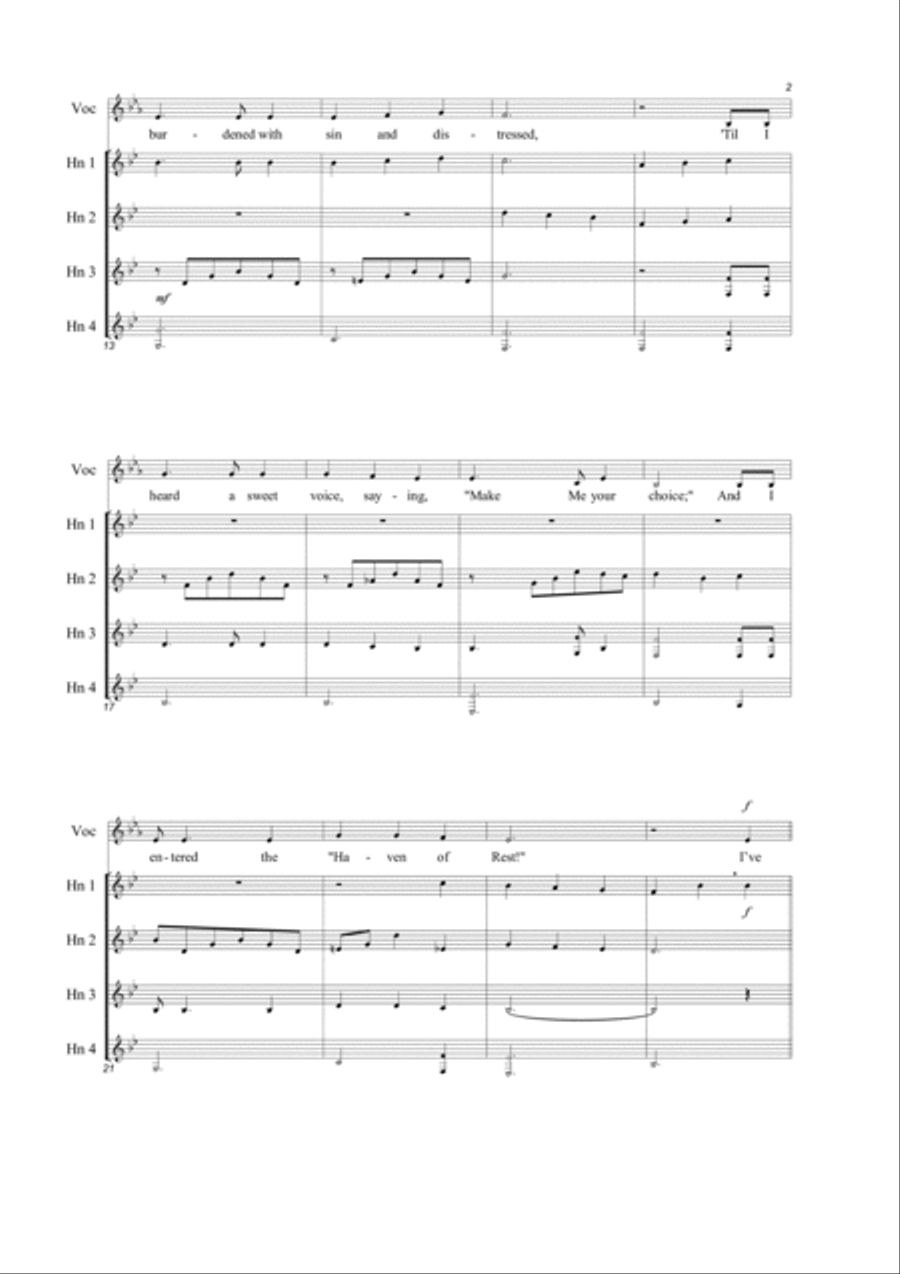 The Haven of Rest Brass Quartet scores gallery preview page 4