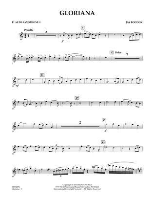 Gloriana - Eb Alto Saxophone 1