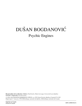 Book cover for Psychic Engines