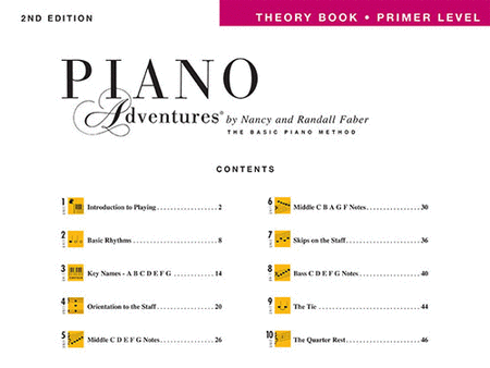 Piano Adventures Primer Level - Theory Book (2nd Edition)
