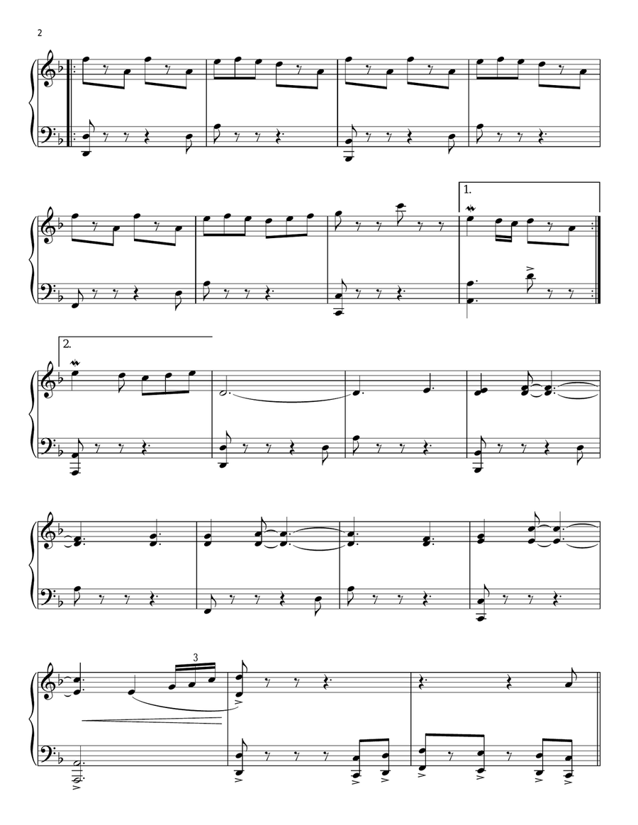 Up Is Down (from Pirates Of The Caribbean: At World's End) Piano Solo scores gallery preview page 2