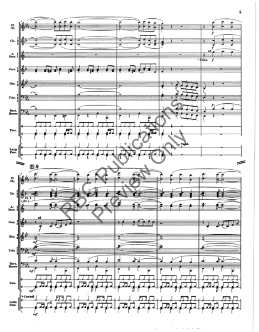 Wah Wah Juarez Concert Band scores gallery preview page 5