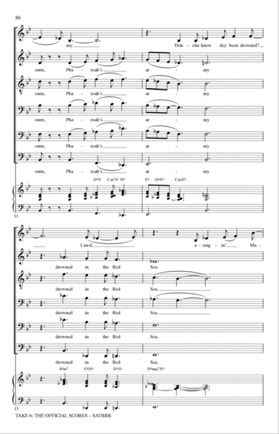 Mary Mary A Cappella scores gallery preview page 4