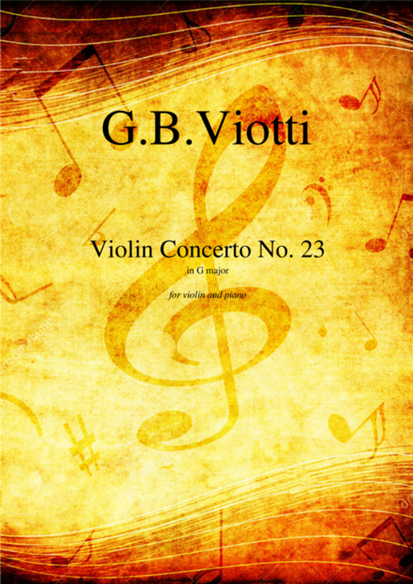 Viotti - Concerto in G major No.23 for violin and piano