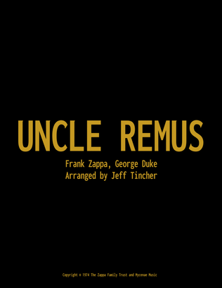 Book cover for Uncle Remus