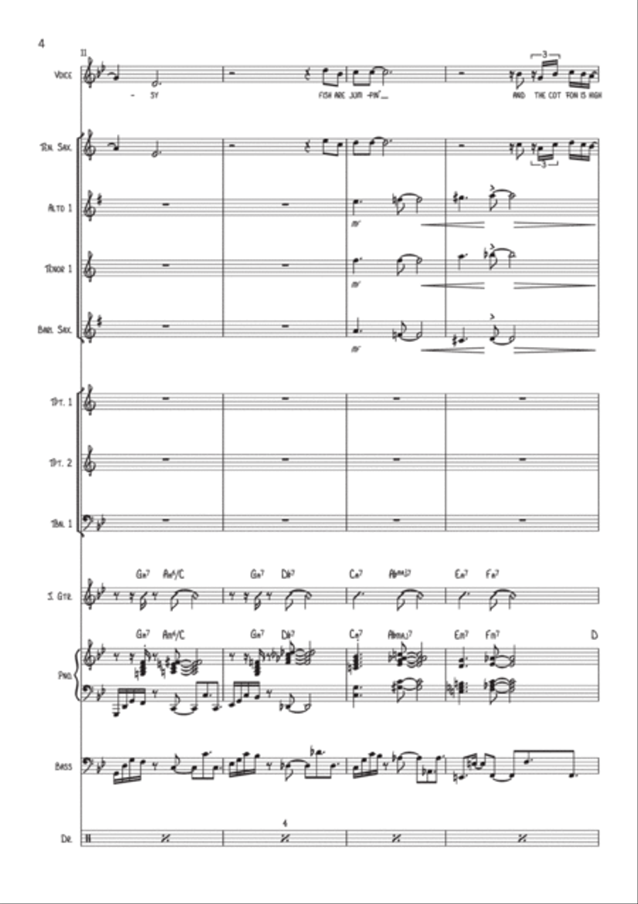 Summertime Jazz Ensemble scores gallery preview page 5