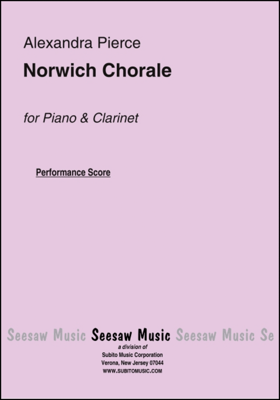 Norwich Chorale Clarinet Solo scores gallery preview page 1