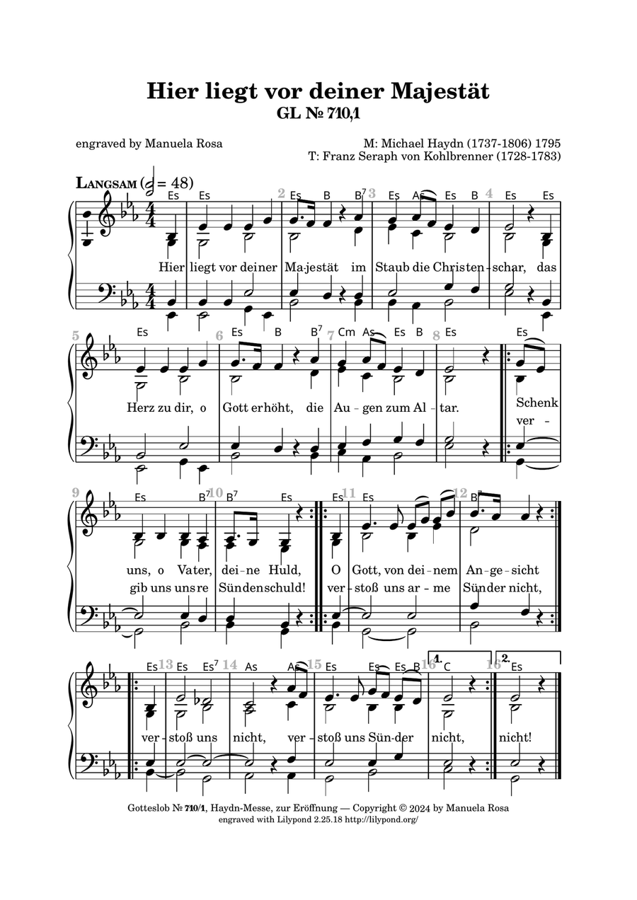 Gotteslob 710 (Haydnmesse) Organ Solo scores gallery preview page 3