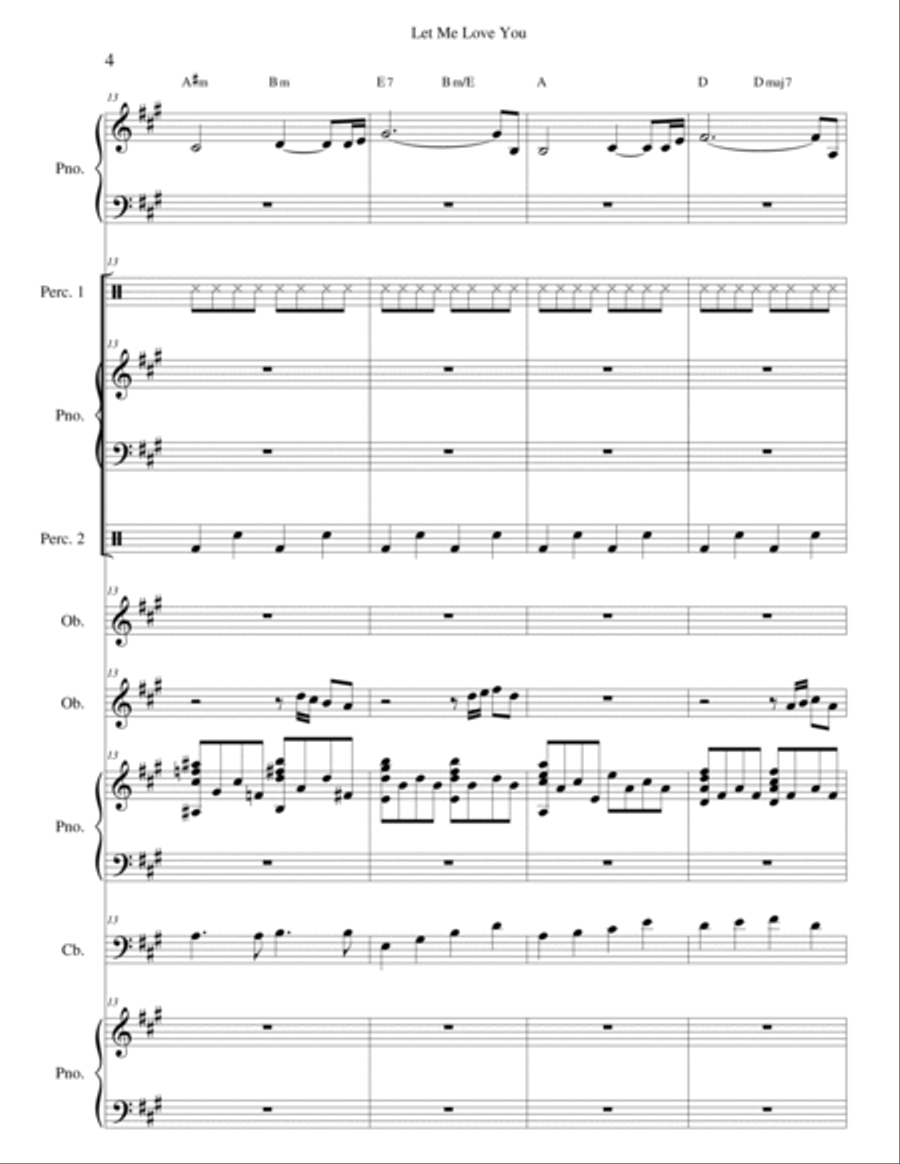 Let Me Love You Let Me Love You School and Community scores gallery preview page 4