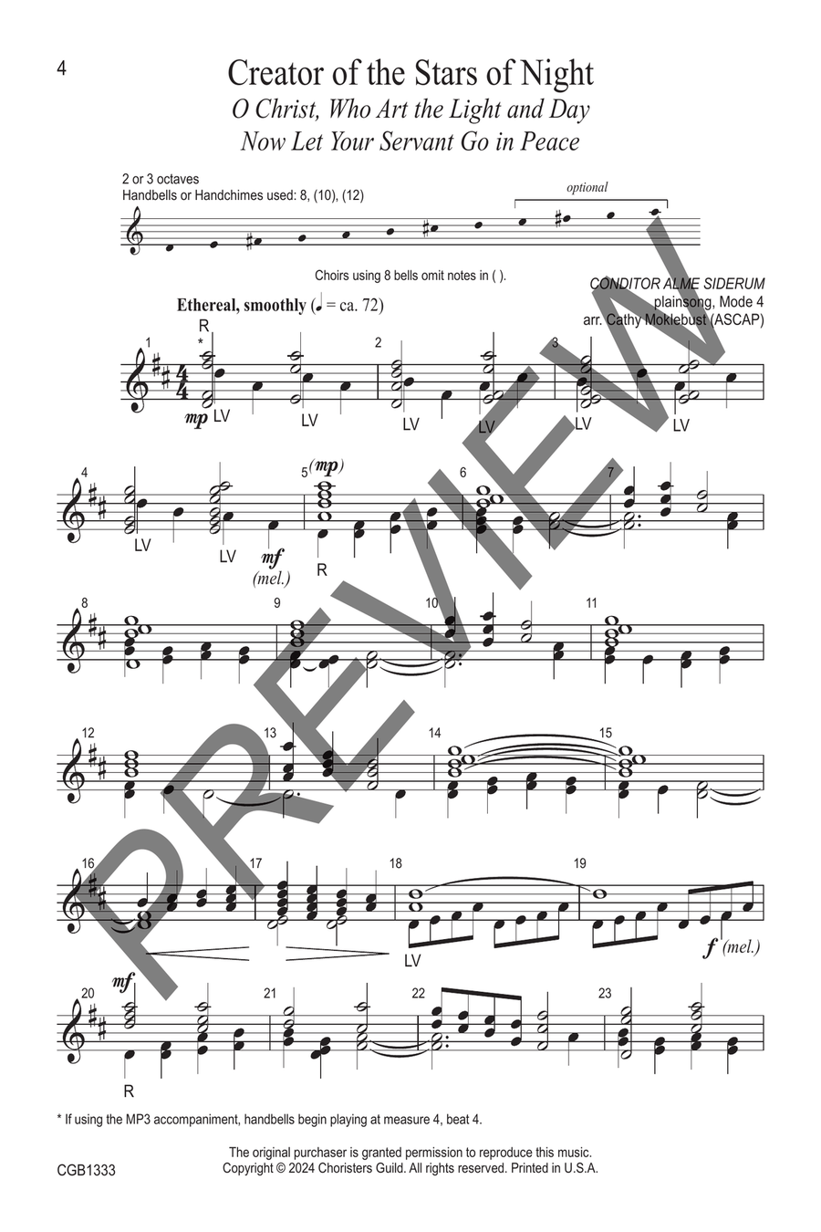 Prepare! The Lord Is Near Handbell Choir scores gallery preview page 2