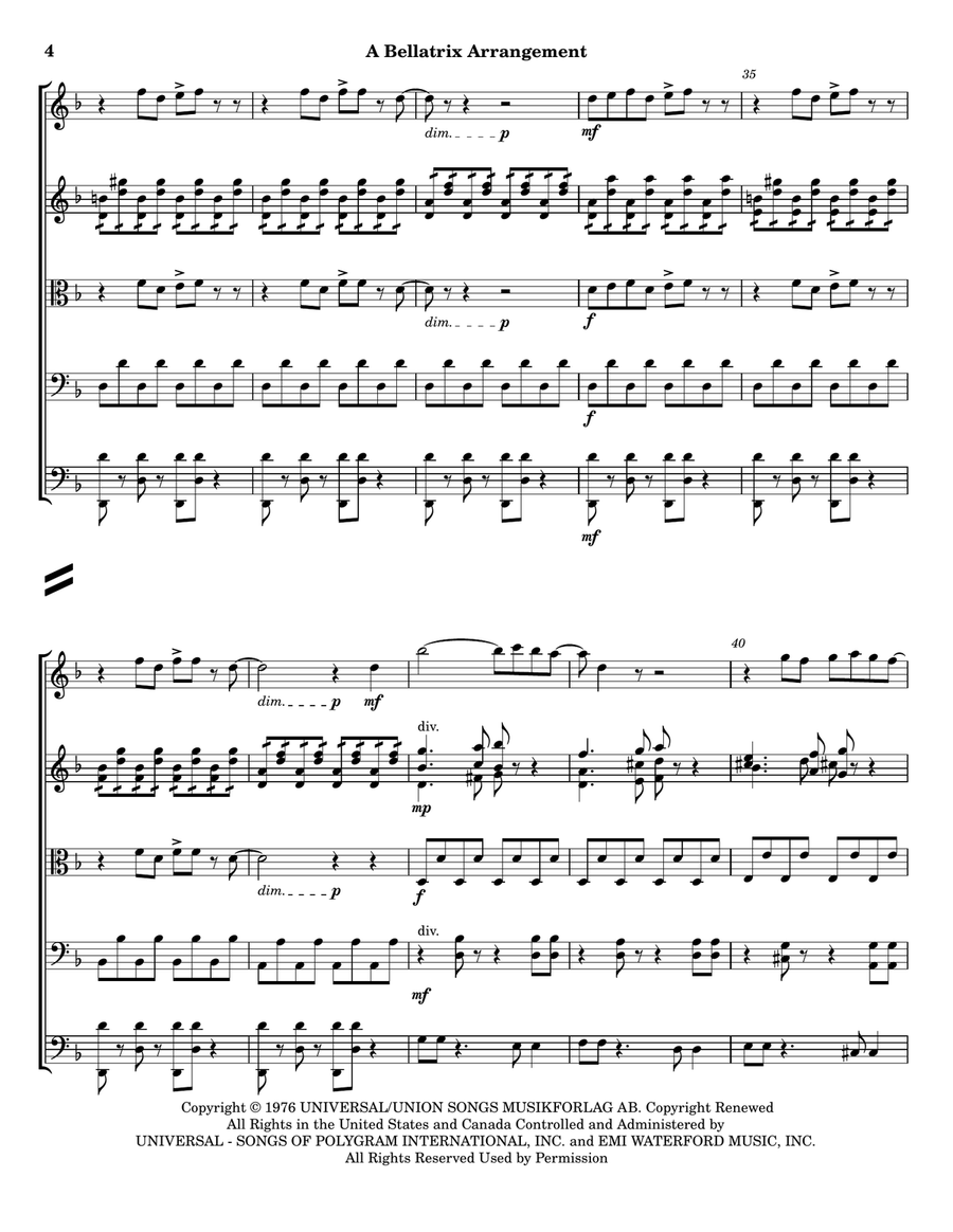 Money, Money, Money Cello scores gallery preview page 4