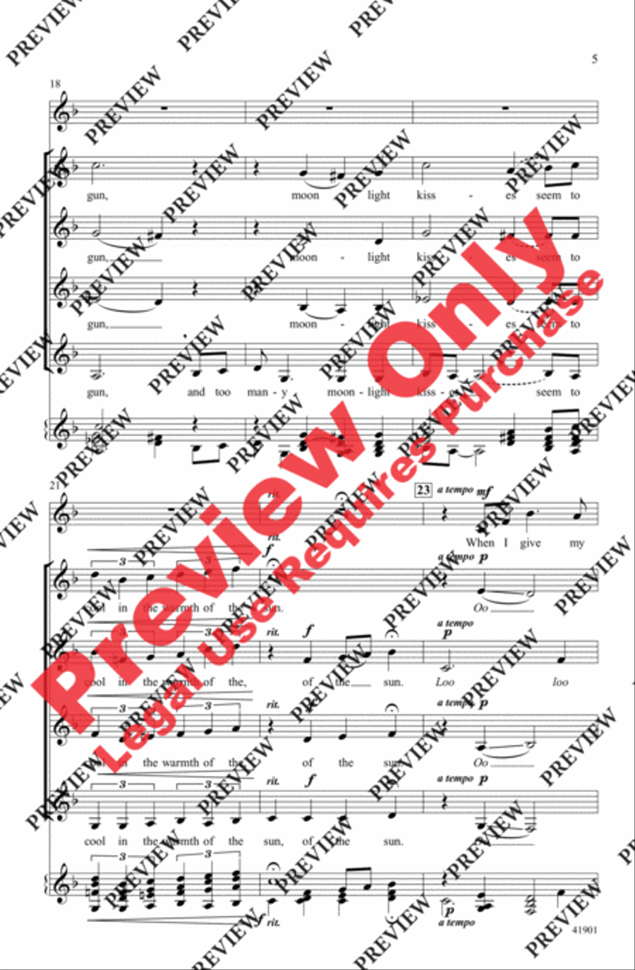 When I Fall in Love Women's Choir scores gallery preview page 5