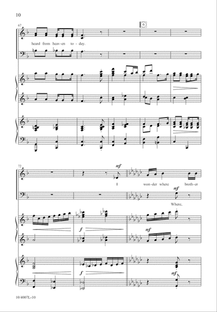 Peter, Go Ring Them Bells 3-Part scores gallery preview page 10