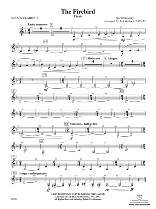 The Firebird: B-flat Bass Clarinet