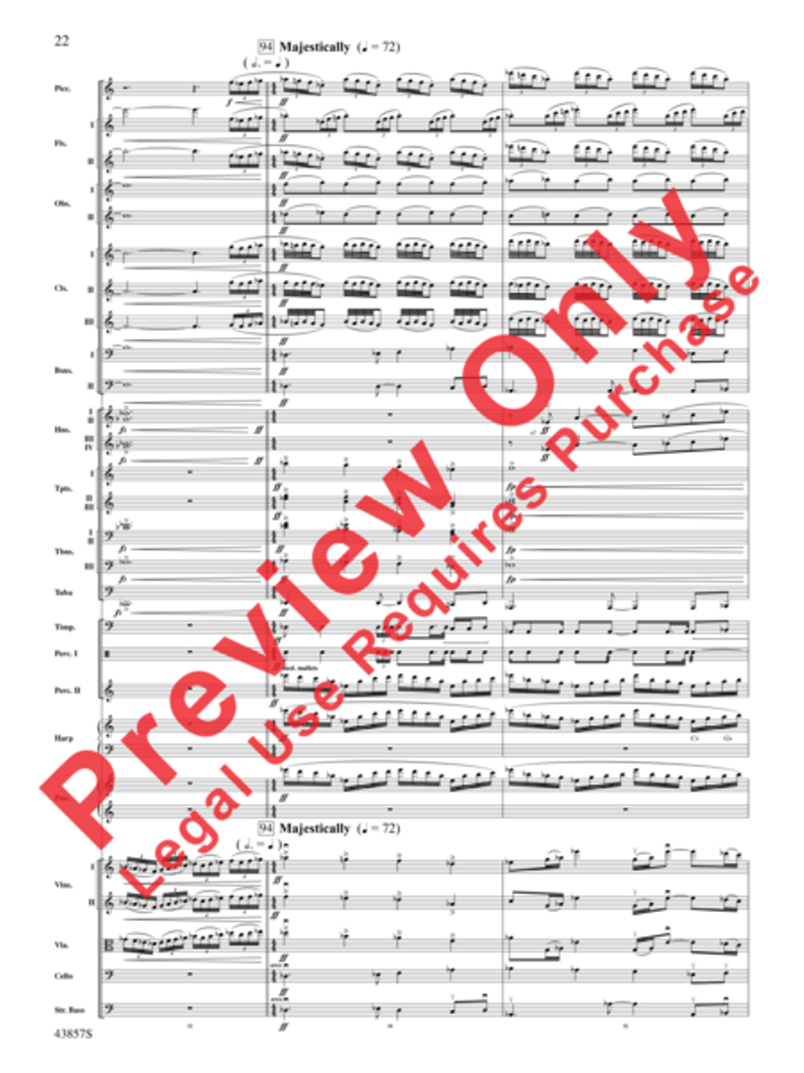 Unconquered Full Orchestra scores gallery preview page 23