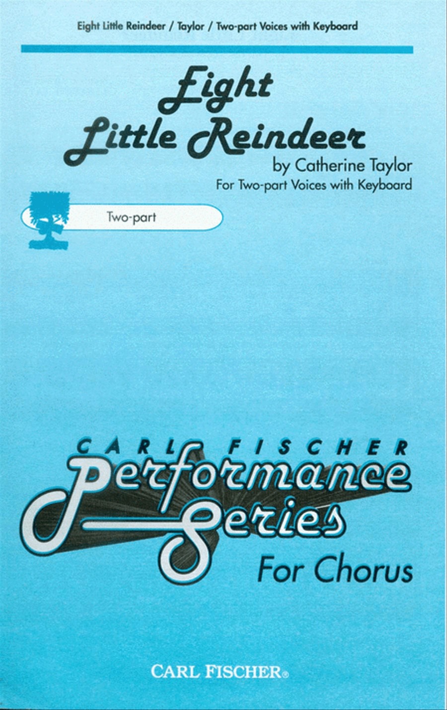 Eight Little Reindeer 4-Part scores gallery preview page 1