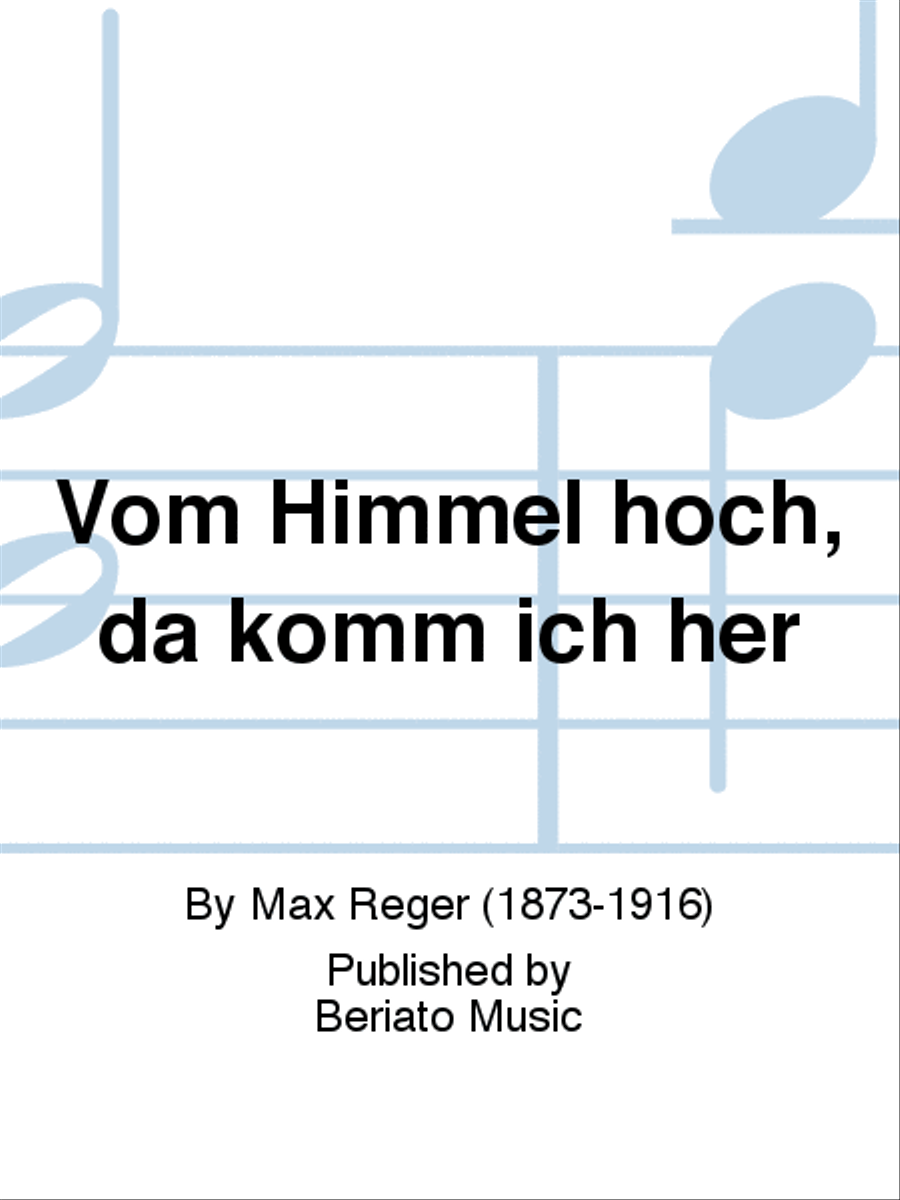 Vom Himmel hoch, da komm ich her Children's Choir scores gallery preview page 1