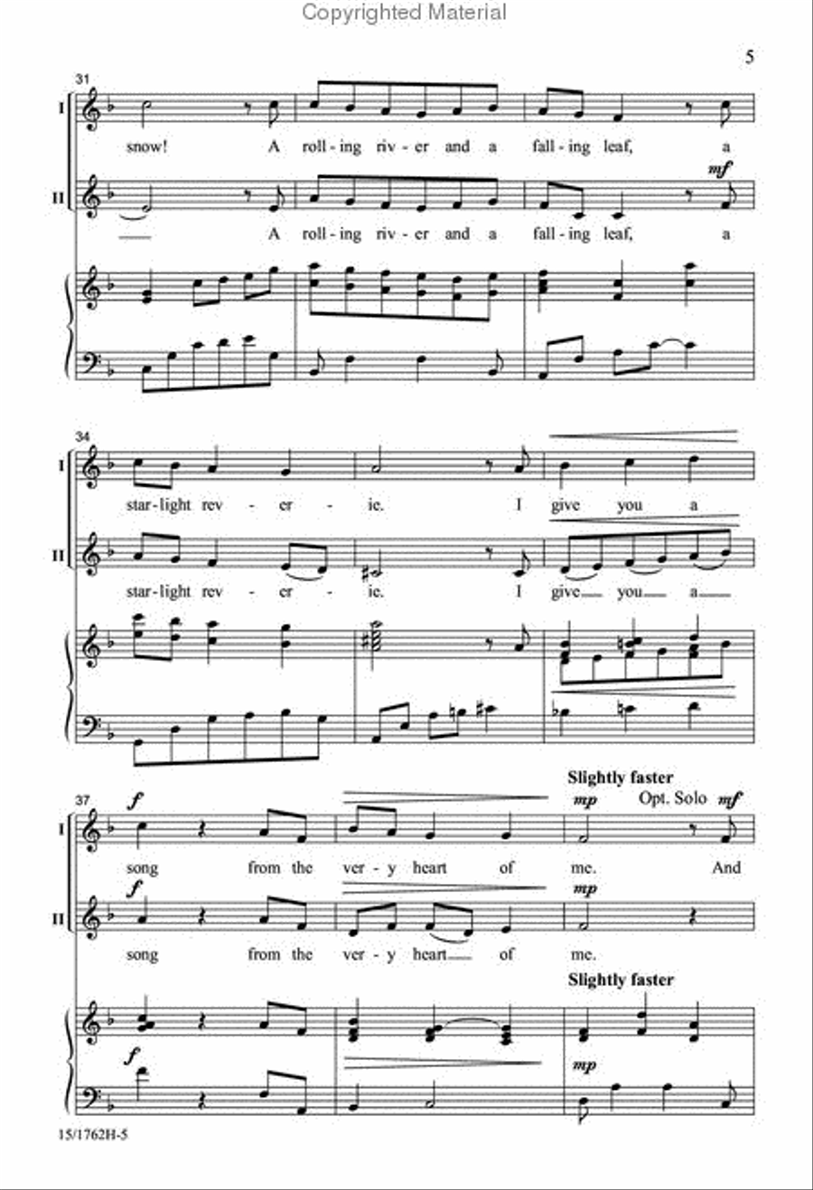 I Give You a Song 2-Part scores gallery preview page 5