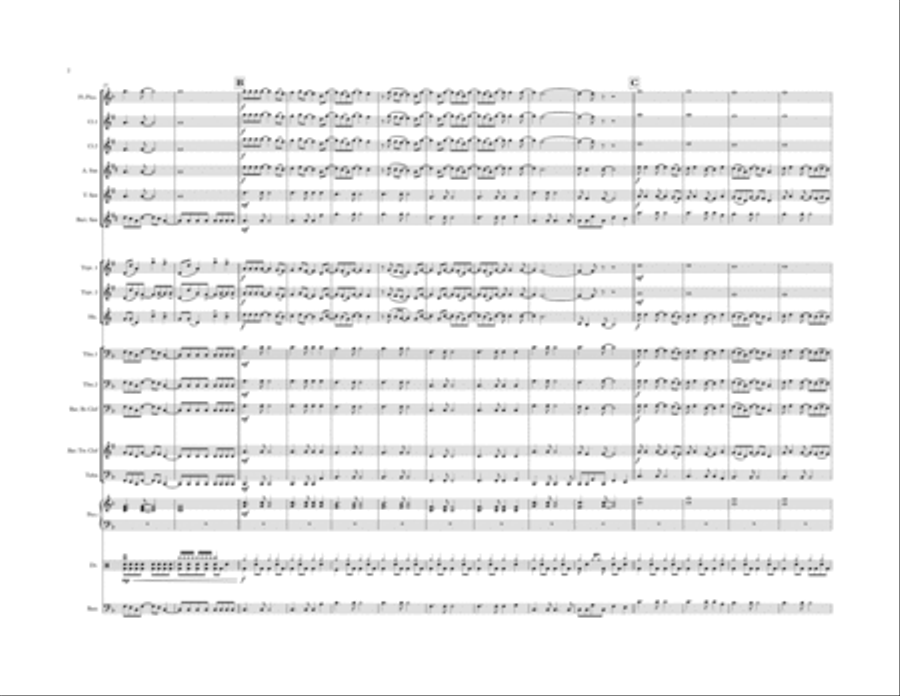 Sweet Child O' Mine Sweet Child O' Mine Marching Band scores gallery preview page 2