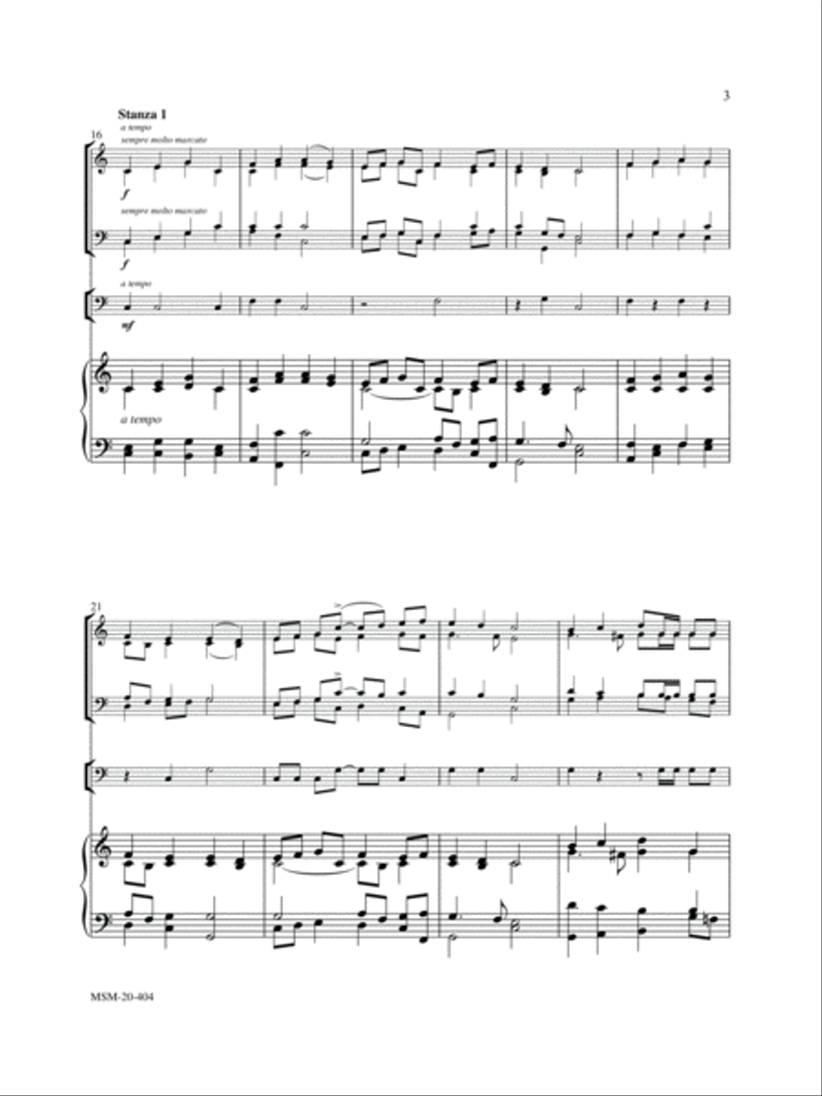 Jesus Christ Is Risen Today Choir scores gallery preview page 3