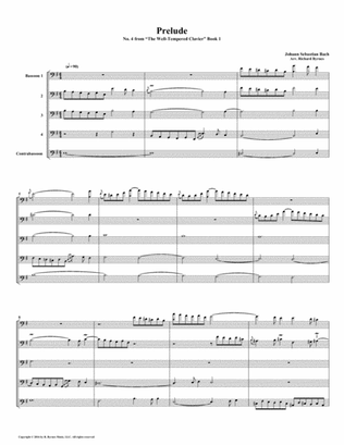 Prelude 04 from Well-Tempered Clavier, Book 1 (Bassoon Quintet)