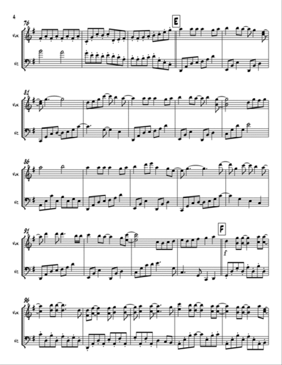 A Million Dreams A Million Dreams String Duet scores gallery preview page 4