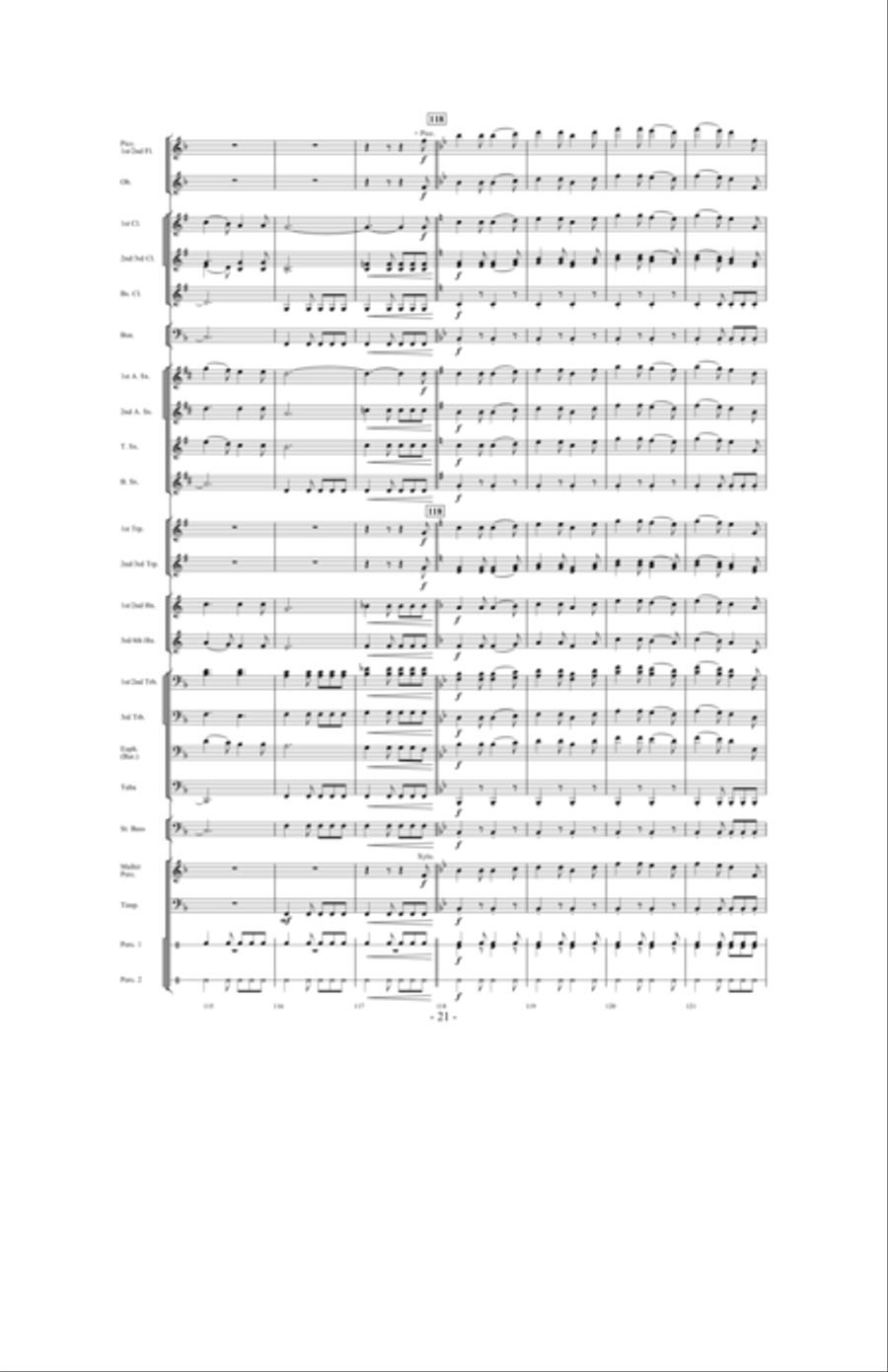 Celebration Folklorique Concert Band scores gallery preview page 20