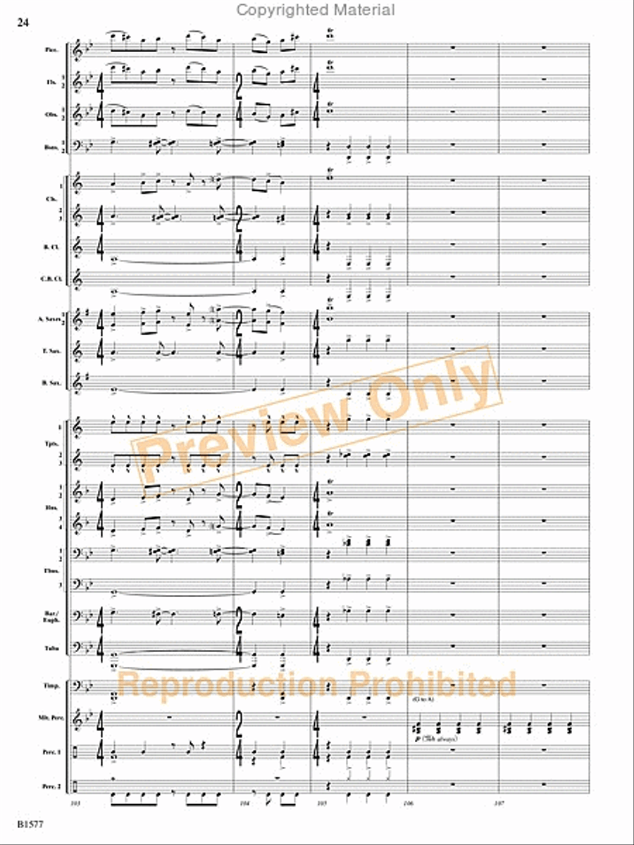 Evocatio Evocatio Concert Band scores gallery preview page 73