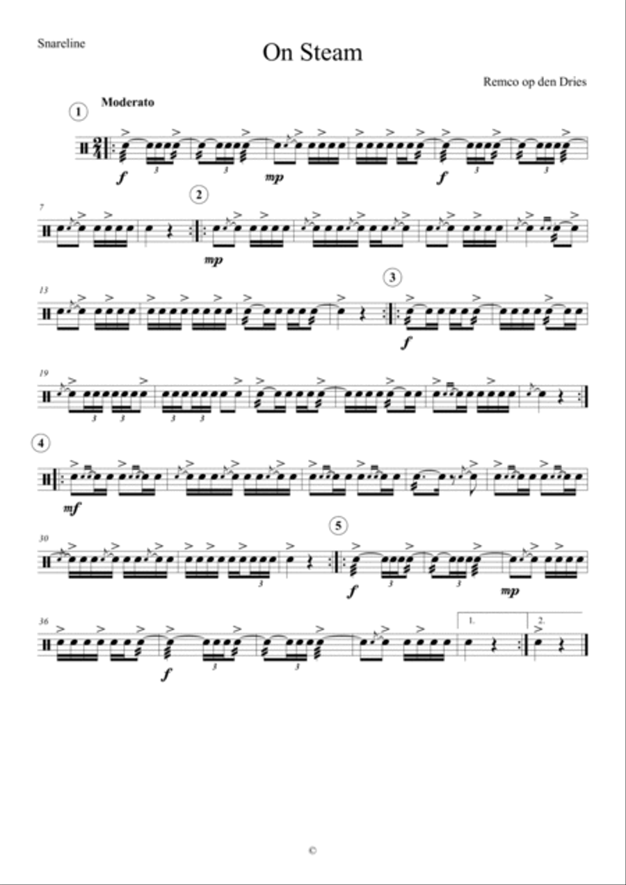 On Steam Percussion Ensemble scores gallery preview page 3