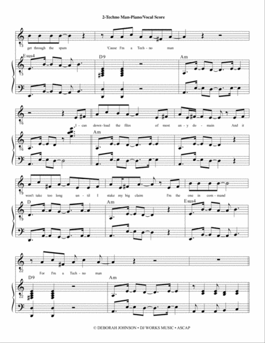 Techno Man - STILTZ the Musical Choir scores gallery preview page 4