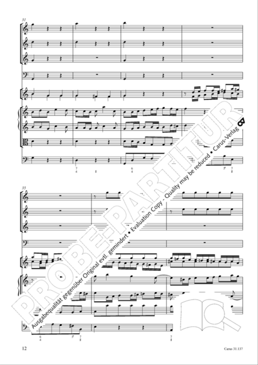 Praise ye, Almighty God, King and our ruler exalted (Lobe den Herren, den machtigen Konig der Ehren) ATB scores gallery preview page 13