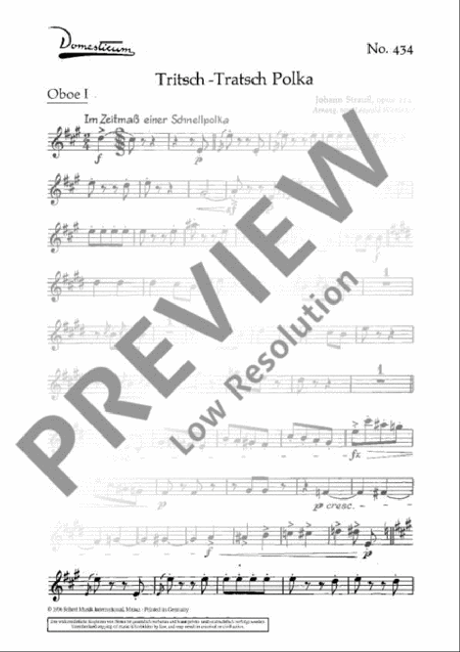 Tritsch-Tratsch Polka Orchestra scores gallery preview page 20