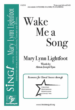 Book cover for Wake Me a Song (Three-part Mixed/SAB)
