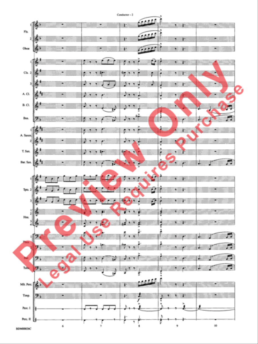 Wings and Shield Wings and Shield Concert Band scores gallery preview page 5