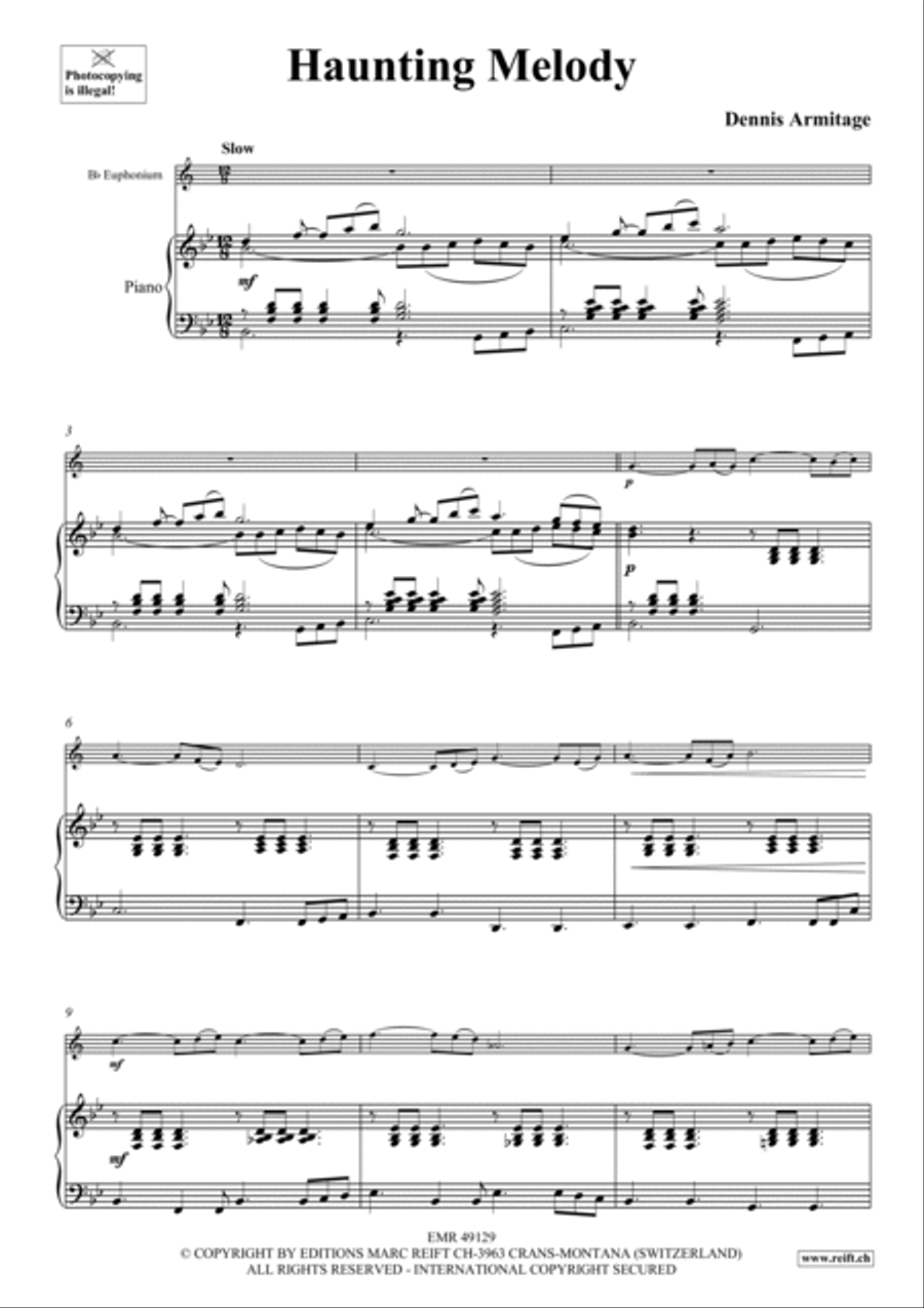 Haunting Melody Euphonium scores gallery preview page 4