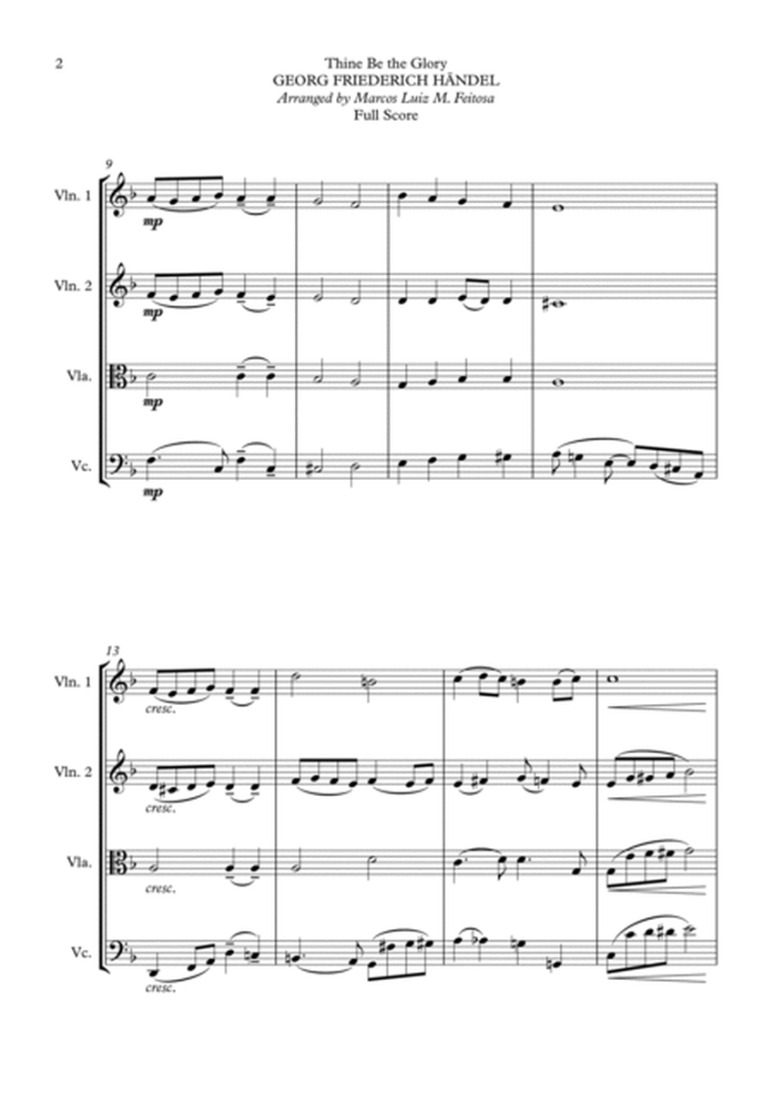 Thine Be the Glory (Maccabeus) - String Quartet image number null