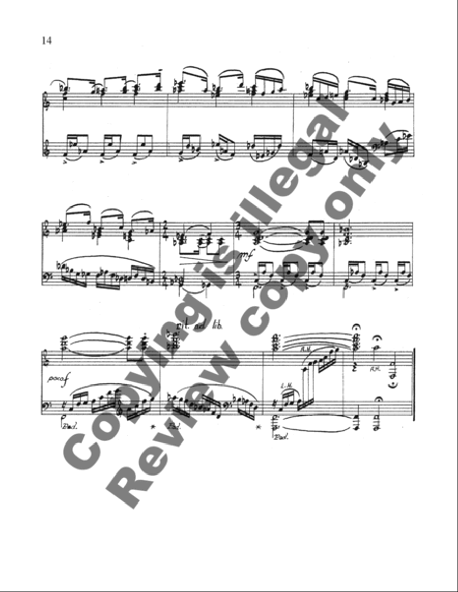 Six Preludes for Piano Piano Solo scores gallery preview page 8