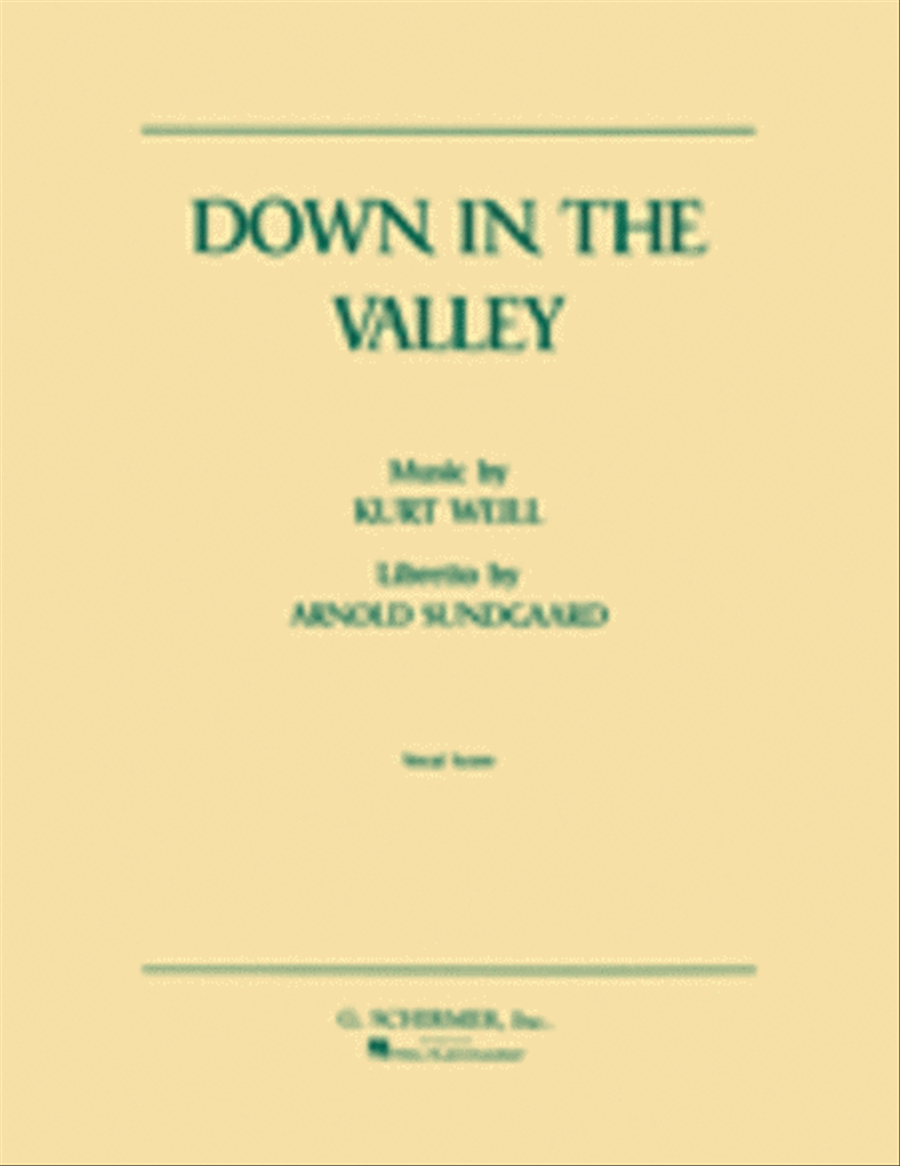 Down in the Valley Down in the Valley Voice scores gallery preview page 1