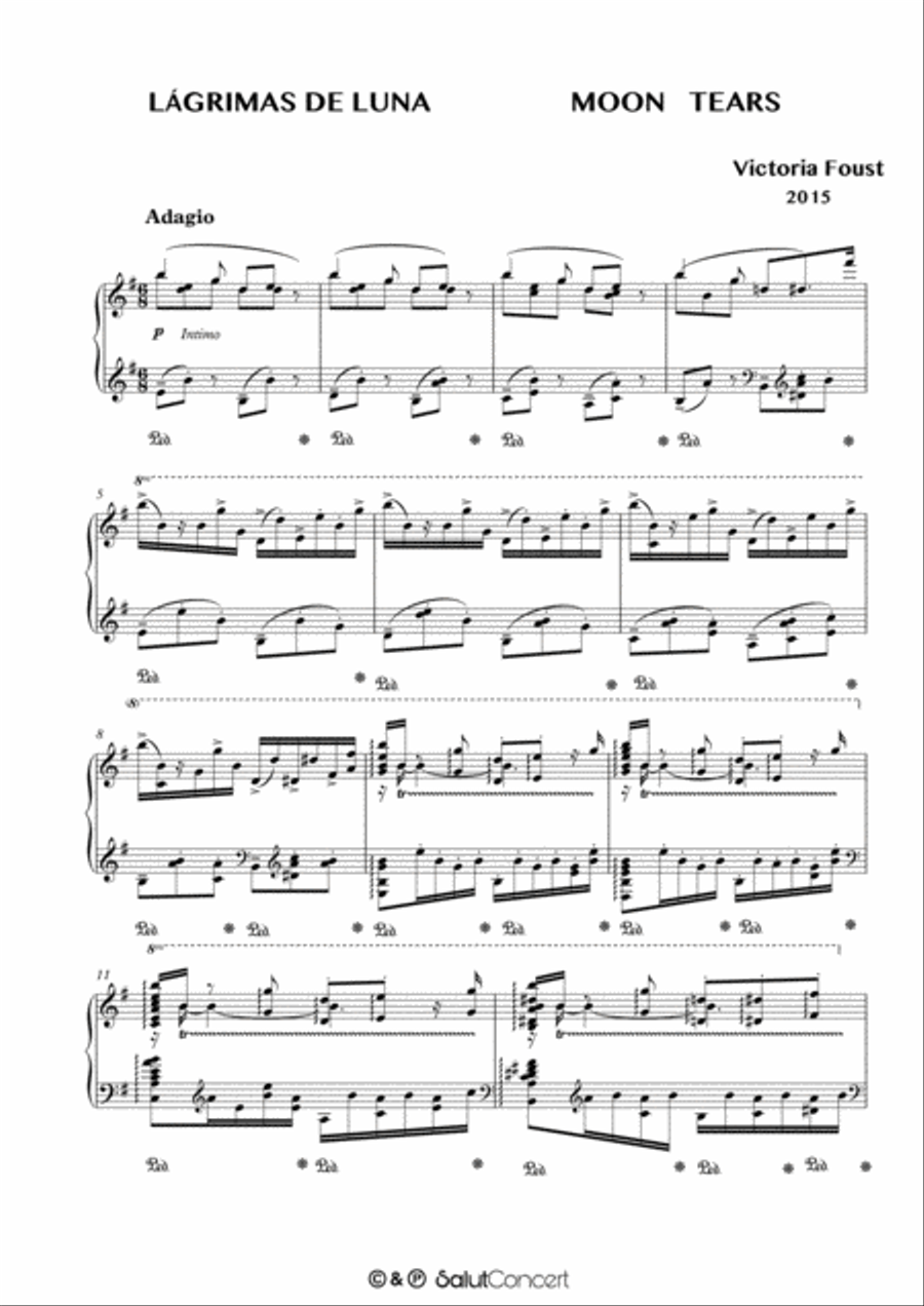 MOON TEARS Piano Solo scores gallery preview page 4
