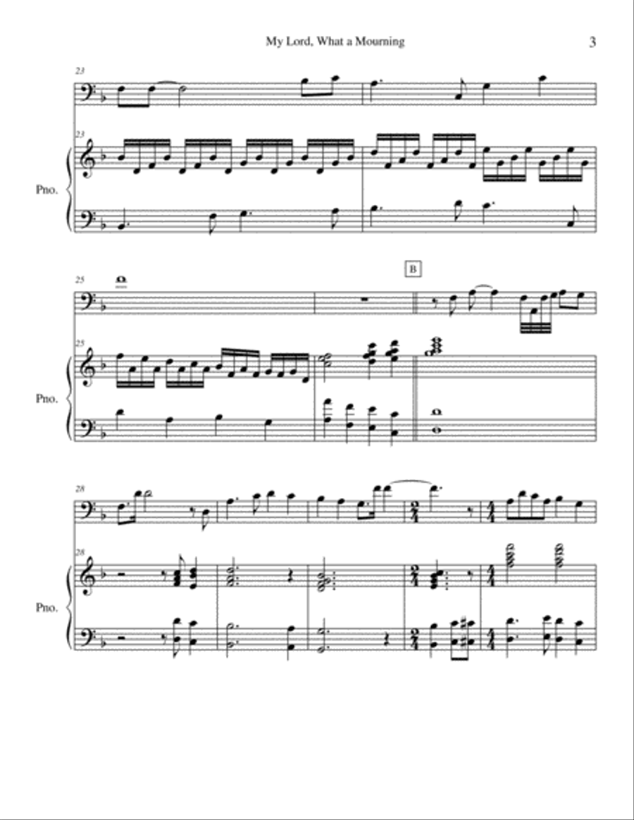 My Lord, What a Mourning Bassoon scores gallery preview page 3