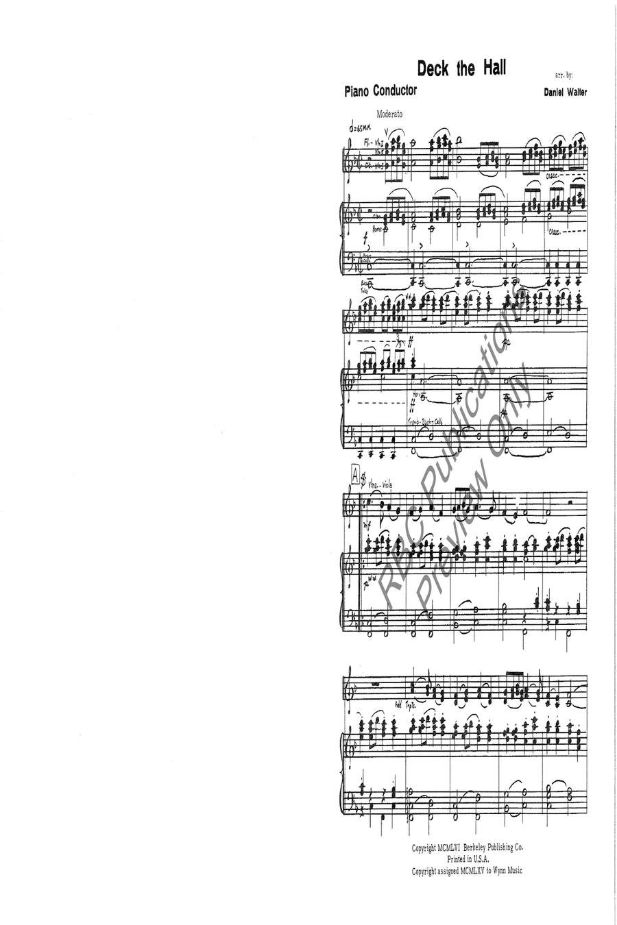 Deck The Halls Deck The Halls Full Orchestra scores gallery preview page 3
